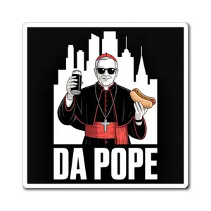 Pope Leo XIV, Chicago, Hotdog Beer, Religious Fridge Magnet, Catholic Gift