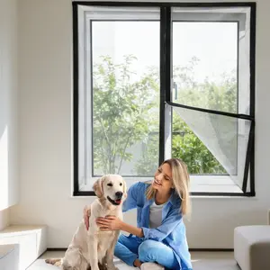 Ultra-Fine Nano Mesh No-Drill Window Screen, Dual-Side Eco-Friendly Insect Net, Breathable & Pollen-Blocking, Easy DIY Fit for Sliding Windows