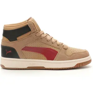 Men's Puma Rebound Layup Suede Toasted-Intense Red-Black (395130 01)