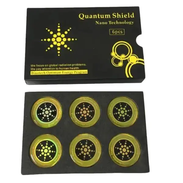 Quantum Shield EMF Protection Stickers Anti-Radiation for Phones, Laptops, Tablets and Other Electronics Appliances - 6pcs Nano-Anion Radiation Block Radiation Exposure Electromagnetic