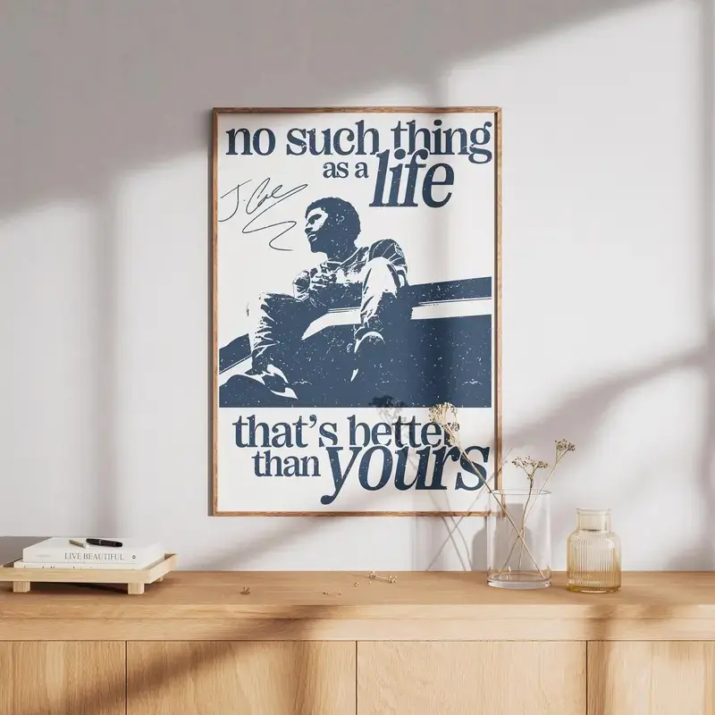 Love Yourz Poster, [ POSTER NO INCLUDE FRAME ] No Such Thing As A Life That's Better Than Yourz Poster, Rap Music Fan Gift