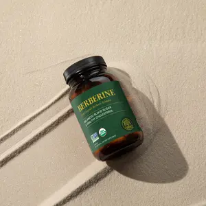 Global Healing Berberine, Organic, Non-GMO, for Balanced Blood Glucose & Healthy Weight Management (60 Capsules)