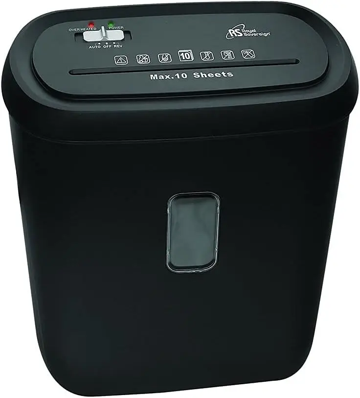 Royal Sovereign 10 Sheet Manual Cross-Cut Shredder (RDS-21C10)