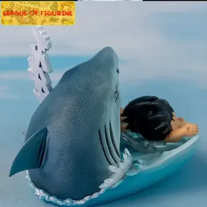 6.5cm/2.6in Anime Gonnku Krilliin Shark Attack Water Escape Figure Collectible DBZ Action Figure