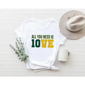 All You Need is Love Packers Shirt, Unisex Shirt-Gift For Her, All You Need Is Jordan Love Football Shirt, Gift For Her,Football Lover Tee J0