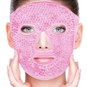 IMOLI Ice Face Mask Hot Cold Compress forMigraines, Headache, Stress, Redness, Cooling Face Masks for Women Man, Skin Care