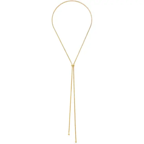Women's Elegant Gold-Silver Plated Adjustable Length Y-Chain Lariat Necklace - Dainty Layered Chain Accessory Necklaces, Gold Aesthetic Costume Jewelry for Women, Daily Wear Accessory, Summer Gift