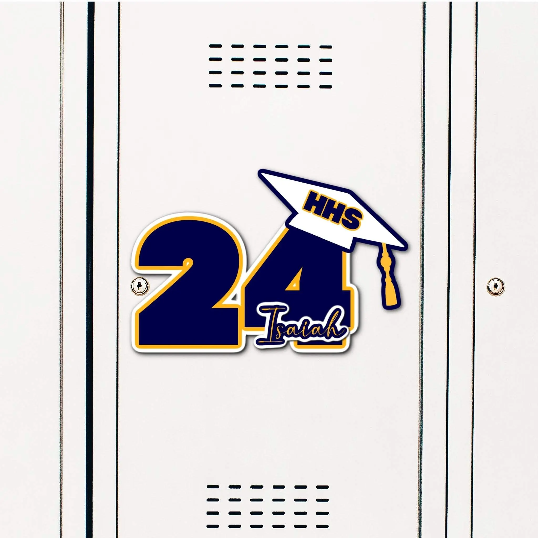 Graduation Cap Locker Decoration Sign and Senior Graduation Party Decor