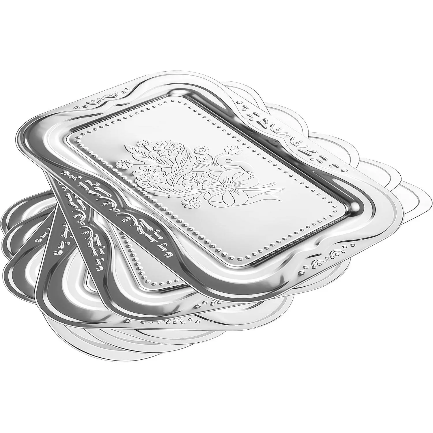 Bow Floral Engraved