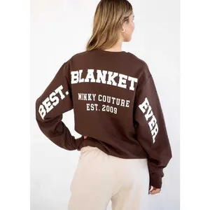 Minky Couture Sweatshirt - Hugs Chocolate