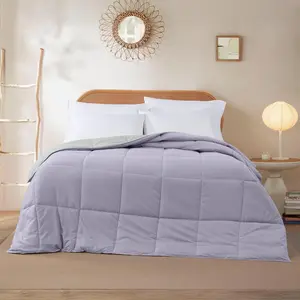 Down Alternative Comforter Purple/Silver Twin