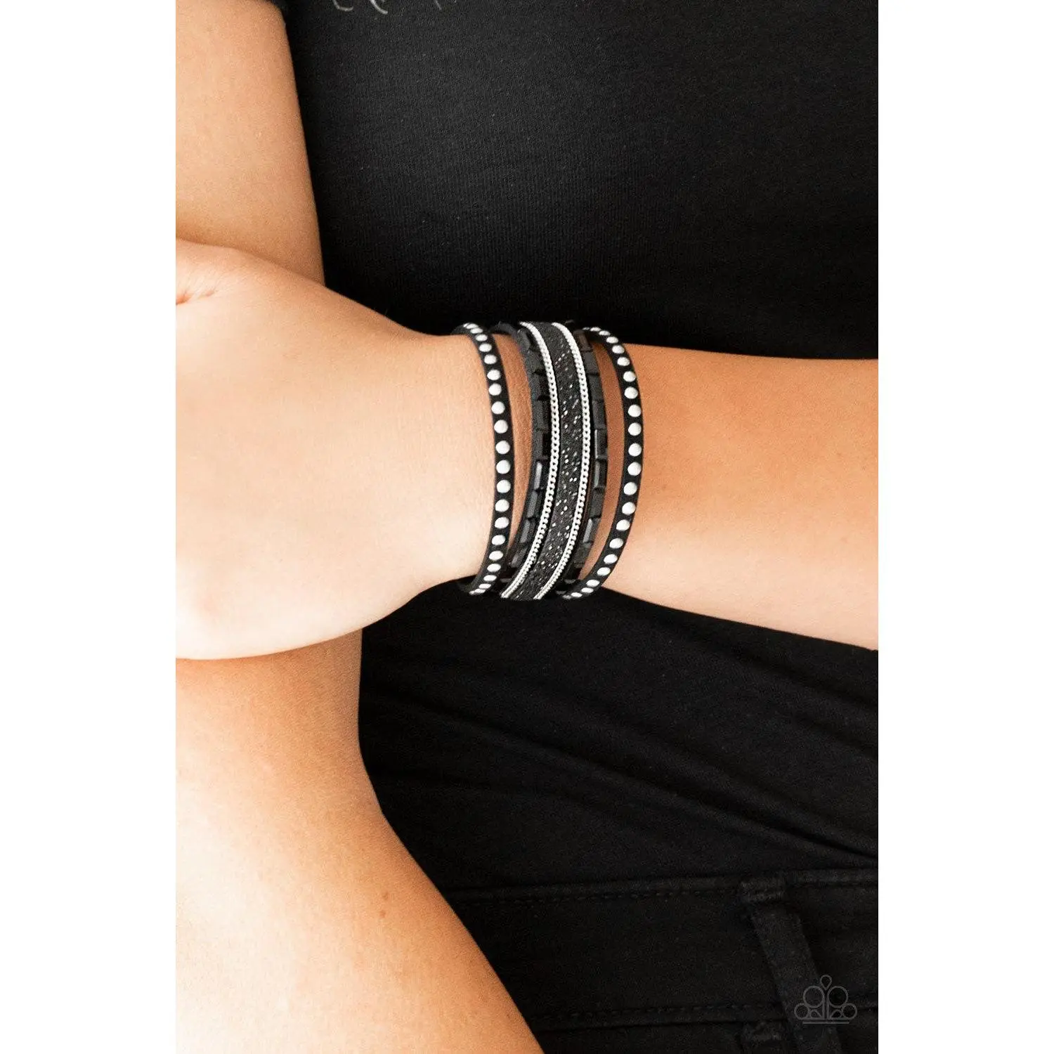 Seize The Sass Black Wrap Bracelet