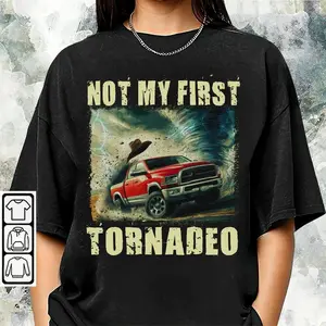 Twisters, Glen Powell, Not My First Tornadeo Tornado, Twister Storm Chasers Shirt