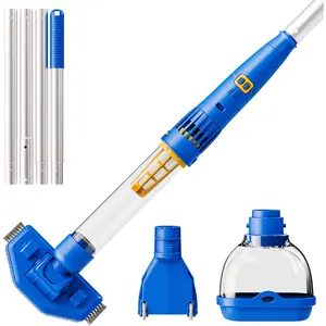 Cordless Pool Vacuum with  Suction, Rechargeable Handheld Pool Vacuum Cleaner for Above Ground Pool,Spas, Hot Tub,and Pond with 90 Mins Working Time