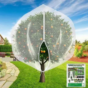 Bird Netting for Garden Plant Fruit Tree Protection Large Blueberry Bushes Netting Covers Bags with Zipper, Multiple Sizes Available,  Bush Tomato Strawberry Berry Barrier Mesh Cover Net Protector