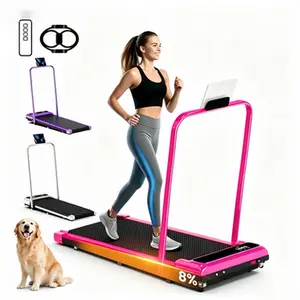 2026 New Adjustable Incline Handrail Treadmill, Quiet Walking Pad with Dual Shock Absorption, 265lbs Weight Capacity, Wide Belt, Compact Portable Premium Home Workout Gear for Outdoor Fun