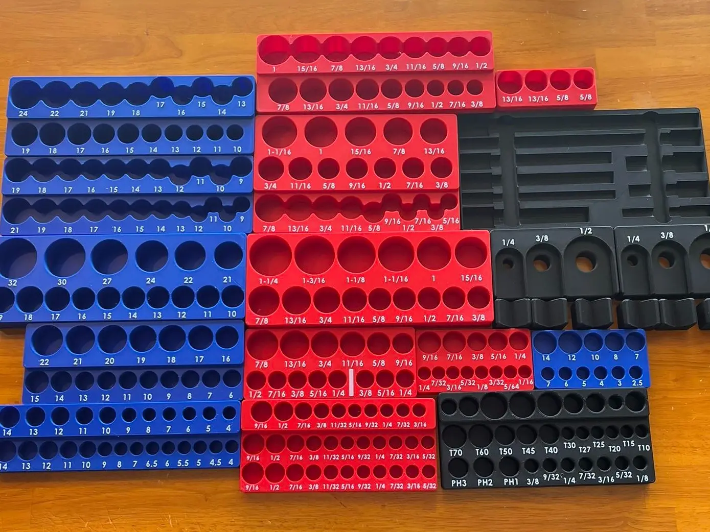 QUINN 428-Piece Technician Tool Set Organizers (with Magnetic Base) | For Harbor Freight Set #58154