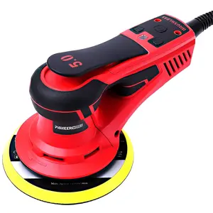 GARVEE Electric Random Orbital Sander,GARVEE Brushless Motor,Powerful 350W & Low Vibration Palm Sander,10000 RPM Variable Speed,6-Inch For Woodworking, Polishing,Carpentry