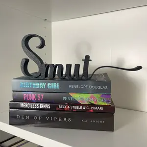 Bookshelf Sign Smut 3D Sign for Office Desk Decor