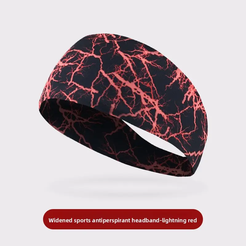 GUMAO Sporty Sports Headband - Breathable Unisex Adult Bold Print Sweatband, Suitable for Running, Cycling, Available in Multiple Colors, Sporty Sports Headbands