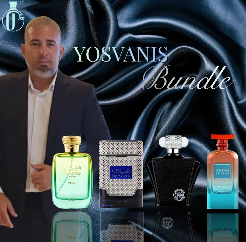 Yosvanis Bundle | Hawas Verde + Shiyaaka Blue + Z 6 + Midnight Frost Tangerine | Men's Fragrance | 100 ML - 3.4 OZ | Eau De Parfum | Lime - Green Apple & Rosemary
