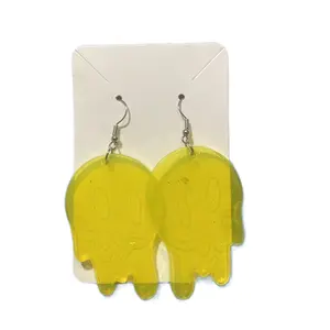 Yellow Smiley Earrings