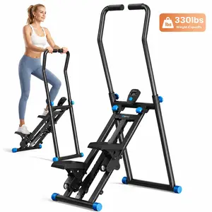 Stair Stepper Cardio Climber - Full-Body Workout, Adjustable Pedals, 330LBS Capacity, Ergonomic Handlebar, Quiet Home Gym