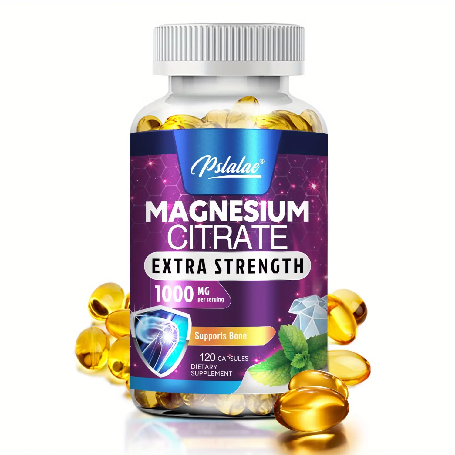 Magnesium Citrate Supplement For Men And Women 120 Capsules