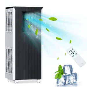 8000 BTU 3-in-1 Portable Air Conditioner – Quiet Cooling, Dehumidifier & Fan, 24H Timer, Remote, Window Kit, for Rooms up to 350 Sq.Ft – Freestanding Indoor Model