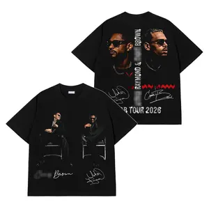 Raymond & Brown - The R&B Tour 2026 Premium Cotton T-Shirt V3, R&B Music Duo Graphic Tee, Urban Hip Hop Soul Streetwear Shirt, Concert Tour Merch, Gift for R&B Fans, Vintage Music Tee