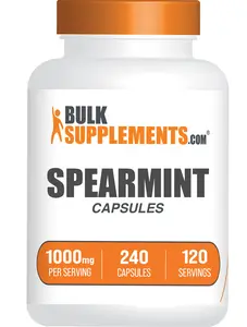 BulkSupplements Spearmint Extract Capsules- Spearmint Extract Supplement - Gluten Free, 2 Capsules per Serving, 240 Capsules BulkSupplements Spearmint Extract Capsules- Spearmint Extract Supplement - Gluten Free, 2 Capsules per Serving, 240 Capsules