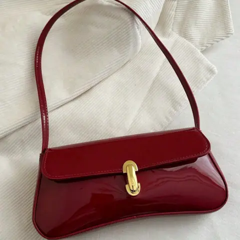 Women's Elegant Vintage Crossbody Bag - Gold-Tone Clasp Closure Handbag, Versatile Underarm Accessory for Women, Ideal GF Gift for Dates & Parties (Party Bags & Gifts Category), Elegant Bag, Purses For Women
