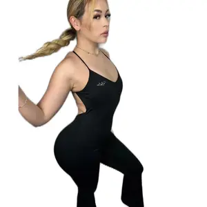 Backless Flare one piece  Womenswear Bodysuits