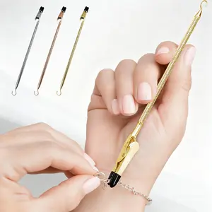 Sicbumi Bracelet Helper Tool - Quick Release Fastening Helpers Tool Hooks for Bracelet, Jewelry, Chain Bracelet Wearing - Easy to Put on Yourself - with Non-Slip Rubber Tips