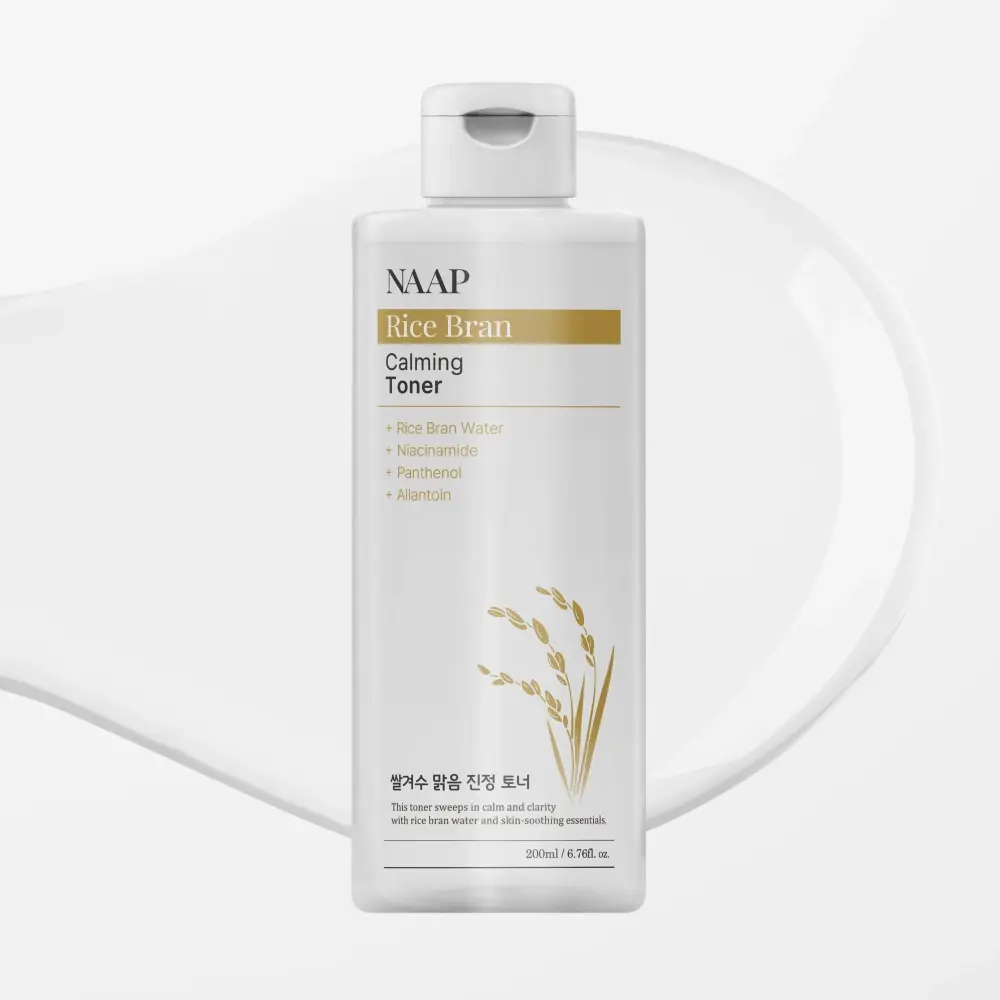 NAAP Rice Bran Brightening Calming Toner, 200ml / 6.76 oz