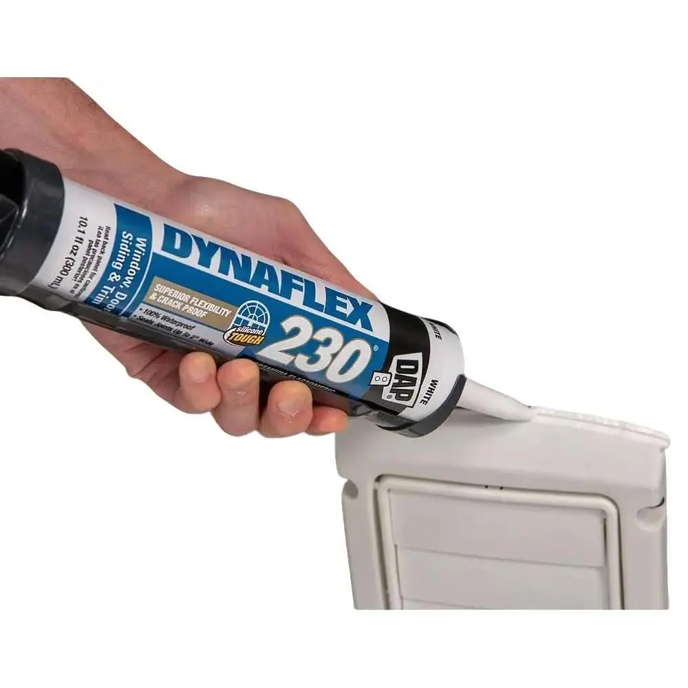Dynaflex 230 10.1 oz. White Premium Elastomeric Exterior/Interior Window, Door and Trim Sealant