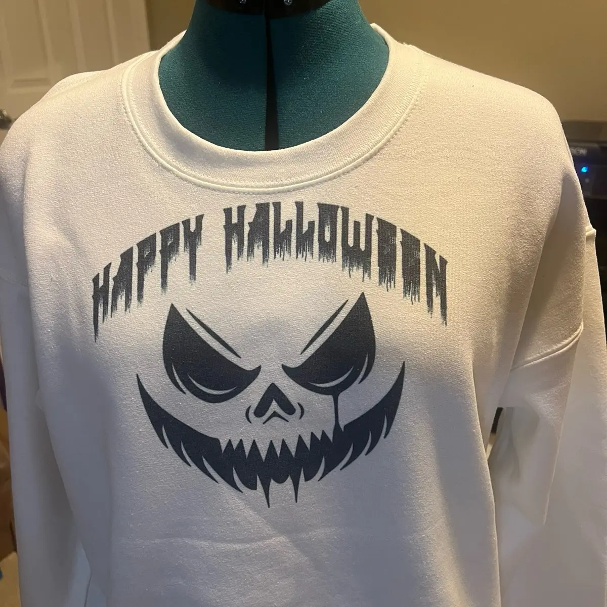 Happy Halloween Jack-O-Lantern Sweater for Women, Knitwear - Womenswear