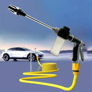Durable High-Pressure Foam Spray Gun 1pc - Extendable Handle for Car Washing, Plant Watering, Garden Irrigation - Includes Foam Bottle