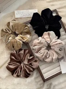 Vintage Velvet Hair Tie, Multi-Color Velvet Texture, Retro High-End Style, 1pc Fashion Accessory for Women