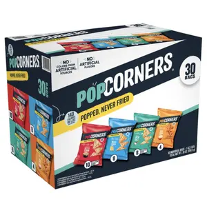 PopCorners Popped Corn Snacks Variety Pack, 1 oz, 30 Count