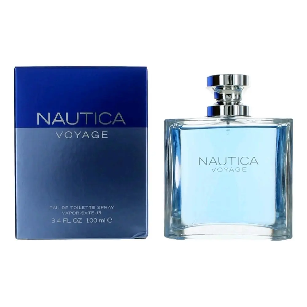 Nautica Voyage Eau De Toilette Spray for Men - 3.3 fl oz Floral Long-Lasting EDP Spray for Daily Use