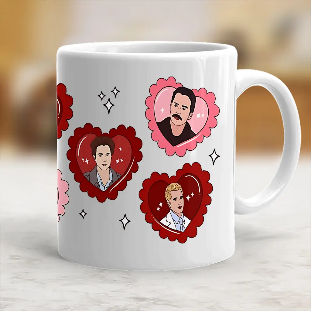 Stylish Ceramic Twilight Coffee Cup - Bookshelf Decor, Book Valentine Merch, Forks Washington, TikTok Shop Beverage Drink Mug - scs10274