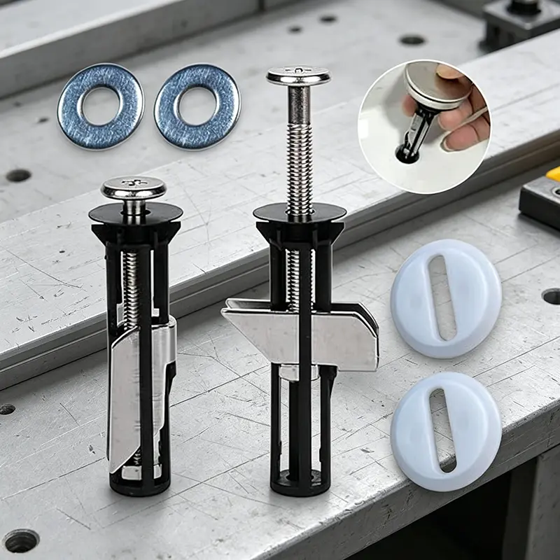 Universal Toilet Seat Bolt Kit - All-Purpose Quick Release Easy-Install Replacement Hardware, Corrosion-Resistant for Old Toilet Cover Repair, Maintenance Fixing & Household Bathroom Sanitary Renovation