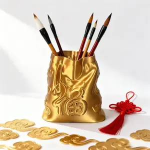 Pen Holder, 3D Printed Storage Organizer, Office Desk Accessory, Multi-Functional Creative Desktop Decor Gift