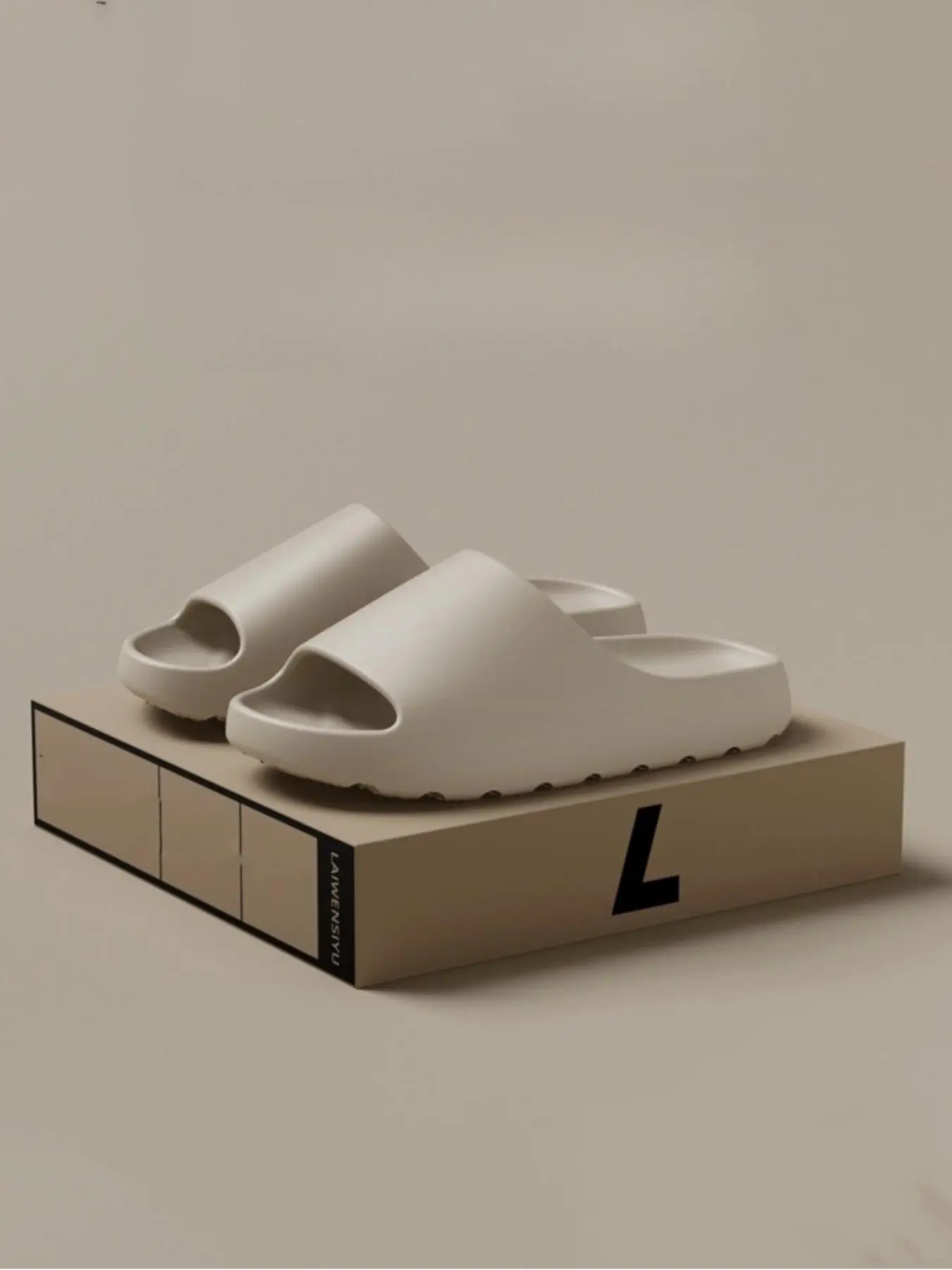 Men's Casual Plain Color Slippers, Soft Comfortable Home Slippers, Non-slip Slippers for Indoor & Outdoor Wear, Walking Shoes