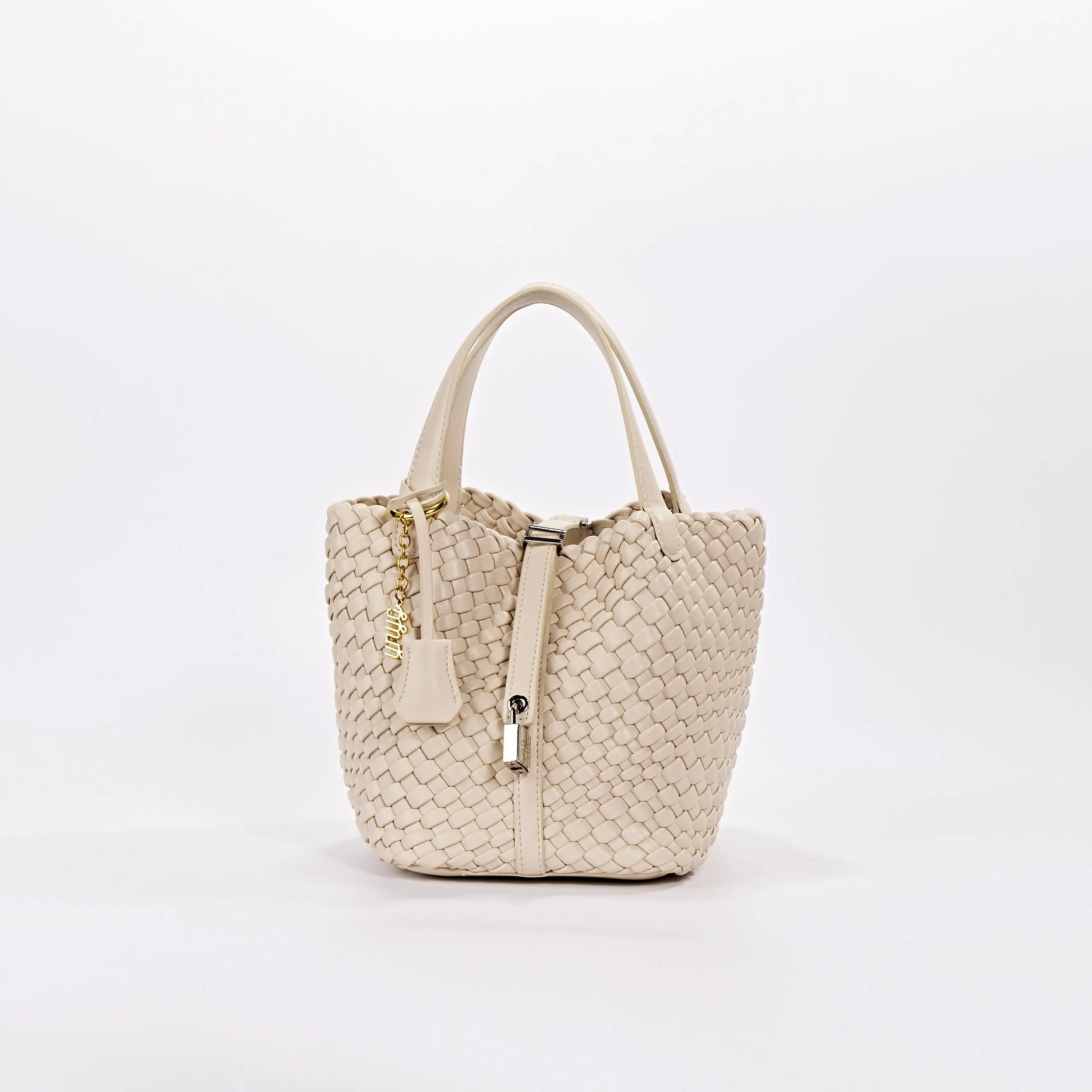 YNYG Calliope Handwoven Bucket Retro Multifunctional Handbag Basket Fashionable Bags Casual Trendy Bag