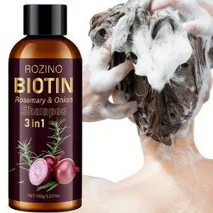 100g Biotin Rosemary Onion Three-in-one Shampoo, containing biotin, rosemary and onion, nourishes the scalp, promotes hair growth and improves hair quality.Suitable for all hair types