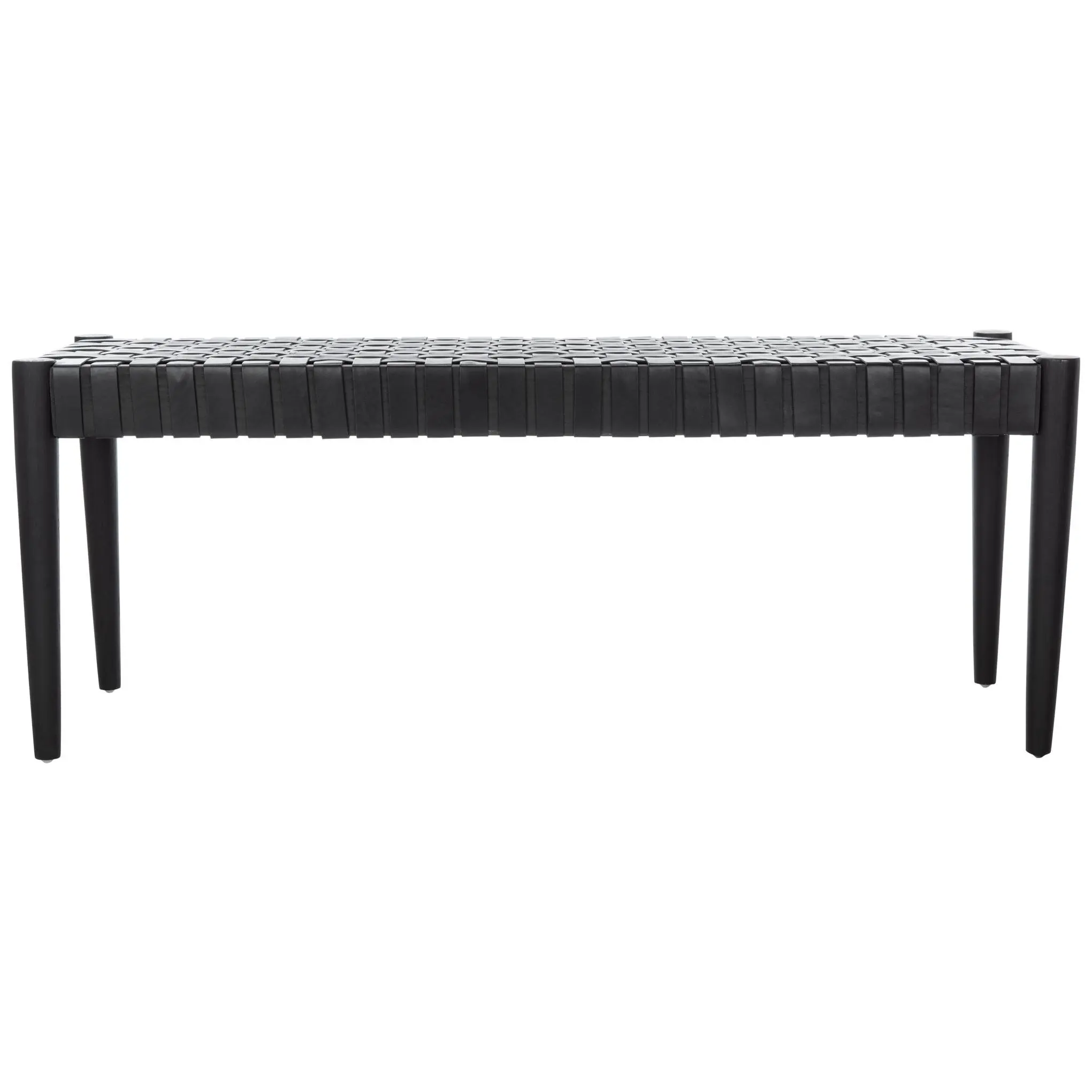 Safavieh Amalia Leather Weave Bench Safavieh Amalia Leather Weave Bench