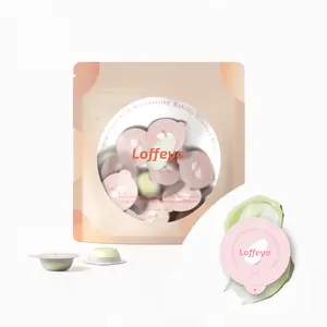 Mini Size Cleansing Balm – 30 Individually Wrapped Pods, Gentle & Hydrating with Pomegranate Extract, Leak-Proof & Travel-Friendly, For All Skin Types, Perfect for Gym, Office, and On-the-Go