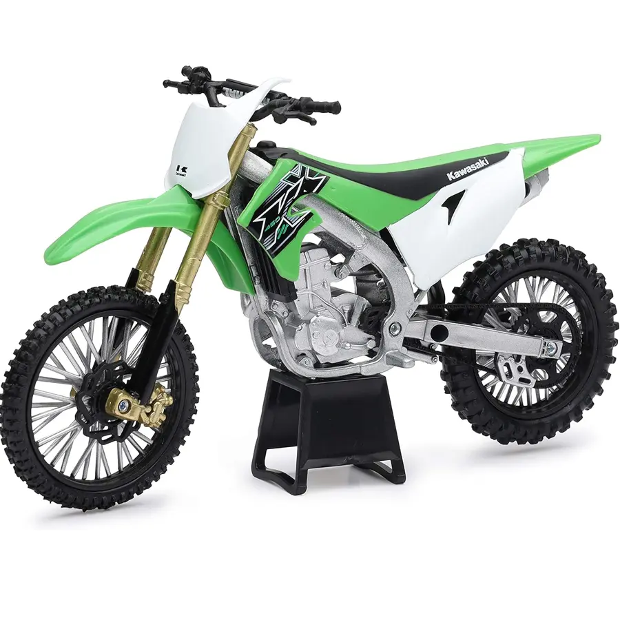 New-Ray Kawasaki KX 450F Green 1:12 Diecast Motorcycle